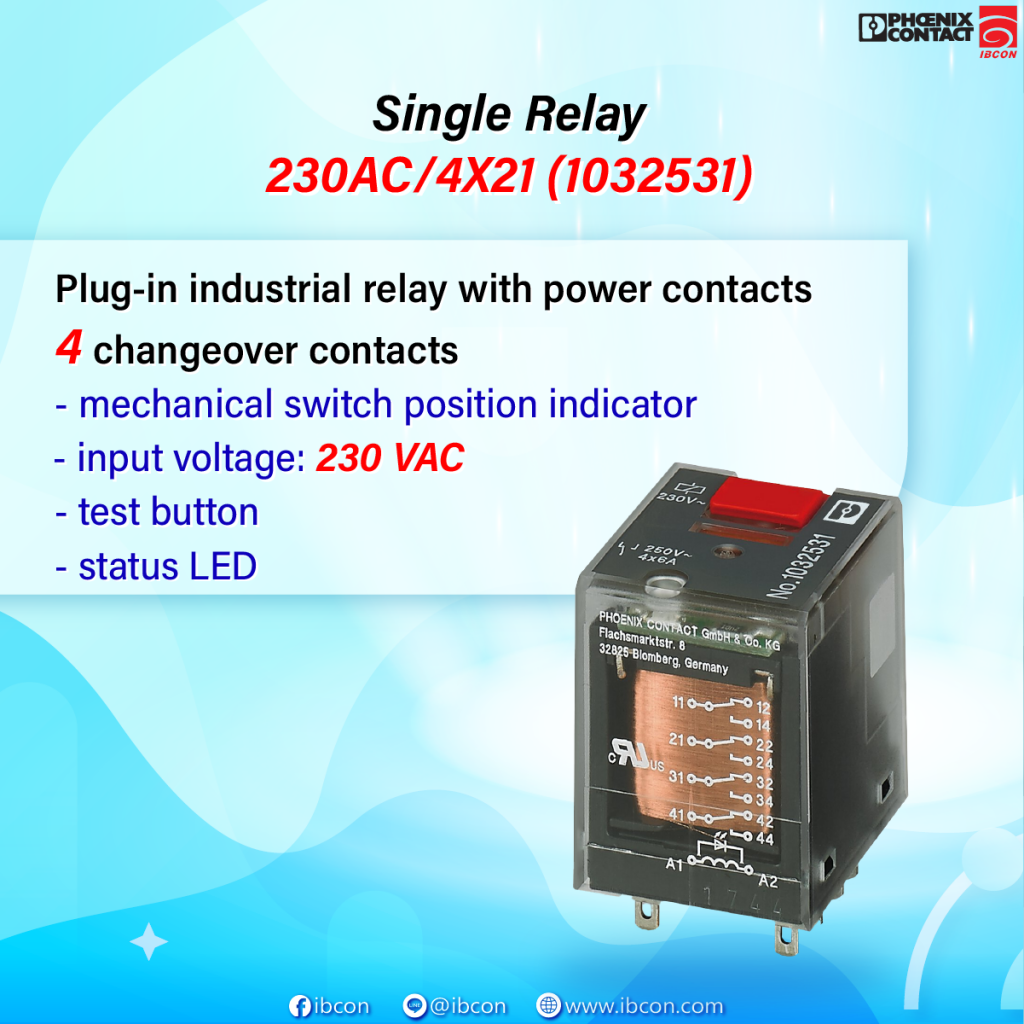 Single Relay 230AC/4X21 