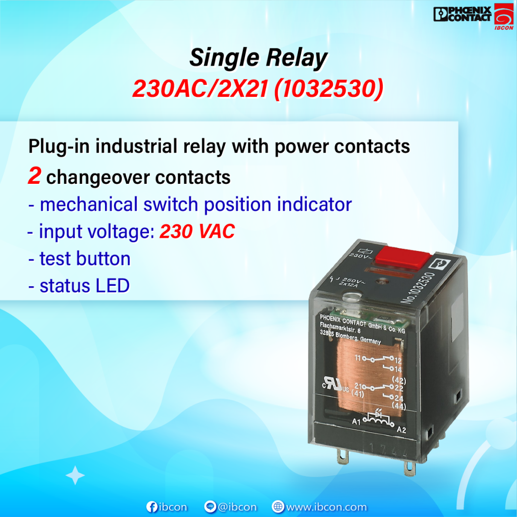 Single Relay 230AC/2X21 (1032530)