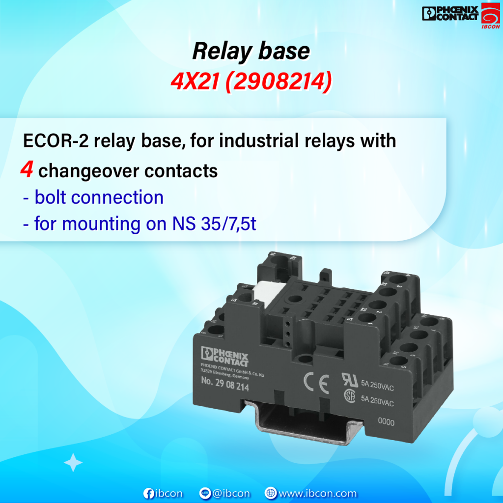 Relay base - 4X21 (2908214)